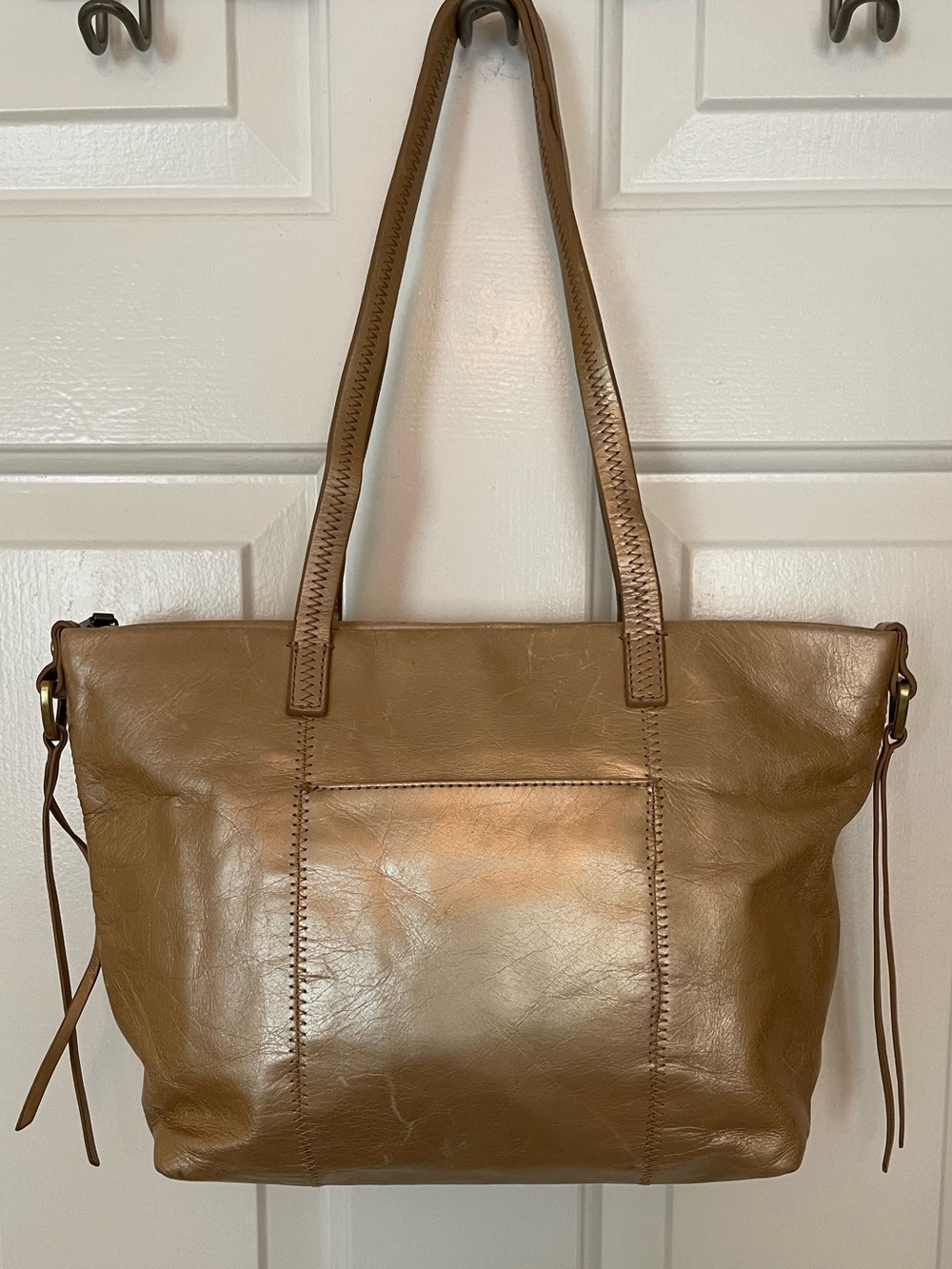 Hobo International Cecily Gold Metallic Tote Bag